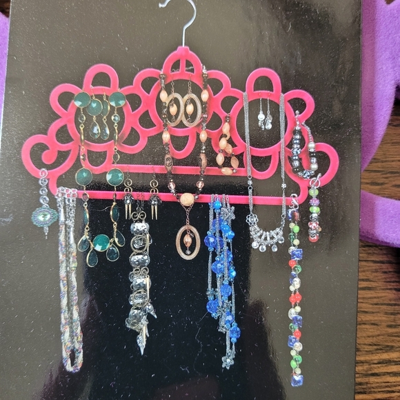 3 piece Velvet Accessorie Hanger Set for Jewelry and Scarves NEW with Tags - Picture 5 of 10